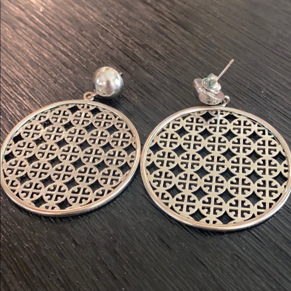 Tory Burch Silver Earrings